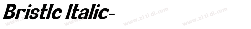 Bristle Italic字体转换